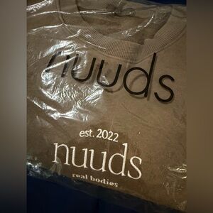 Nuuds Real Bodies Mocha Brown XL Sweatshirt NWT 🤎